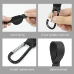 PU Leather Stroller Hook Universal Pram Bag Holder - Image 3