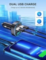 Bluetooth FM Transmitter for Car with Fast Charging - UK Hot Deals - Image 3