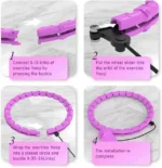Adjustable 24/36/48 Knots for Waist Fitness & Weight Loss - Affordable fitness hoop UK - Image 4