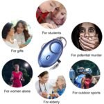 130dB Personal Self Defense Alarm Keychain (Pink) - Image 4