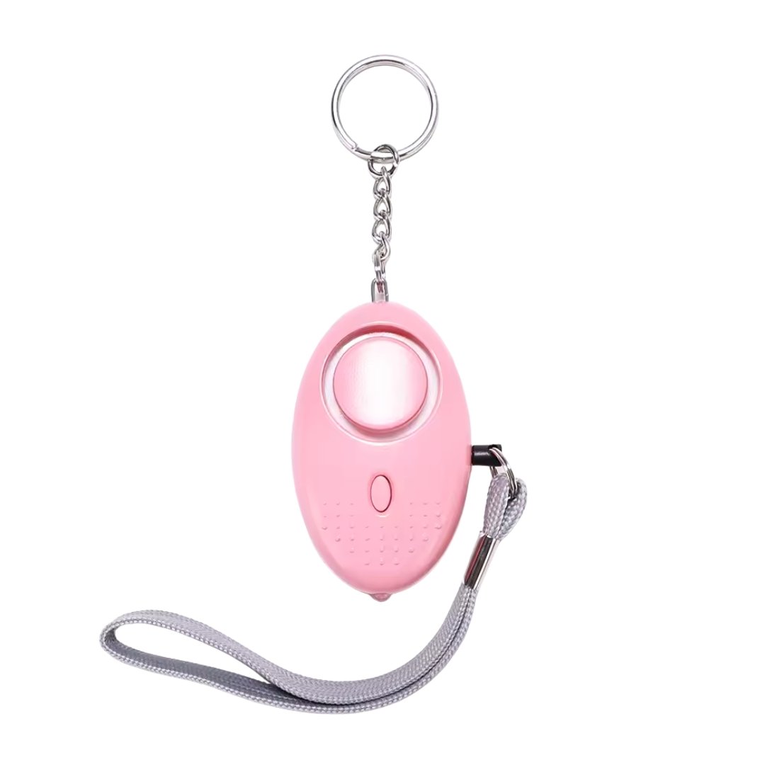 Self-defense-alarm-130db.jpg 130dB Personal Self Defense Alarm Keychain (Pink) - Image 1