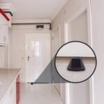 4PCS Rubber Door Stoppers Non Slip Door Wedges Black - Image 2