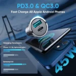 100W PD QC Pull Ring Fast Charging Car Charger - UK HOT DEALS - Image 2