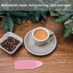Portable Coffee Beater & Milk Frother Whisk (Pink) - Image 2