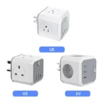4-Way Compact Cube Power Adaptor – Best Selling Product in UK - Image 2