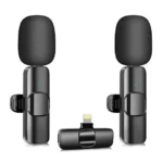 Pack of 2 Dual Wireless Lavalier Microphone for iPhone, iPad – Perfect for Video Conferencing, Recording, and Live Streaming uk hot deals - Image 3
