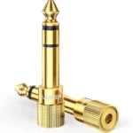 6.35mm to 3.5mm Audio Jack Adapter Stereo Plug Gold Plated - Image 2
