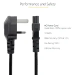Premium C5 3-Pin Laptop Power Lead Adapter - UK Hot Deals - Image 4