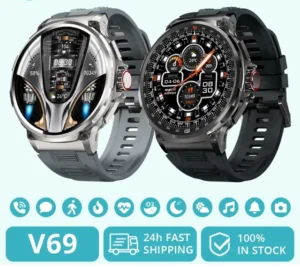 UK Hot Deals – V69 Smart Watch for Men (1.85" HD touch display) with Free UK Delivery - Image 2