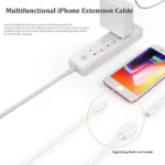Lightning Extension Cable 1M Male to Female Charging & Audio Extender - Image 3