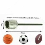 Universal Sports Ball Pump Needle & Valve Adapter - Image 2