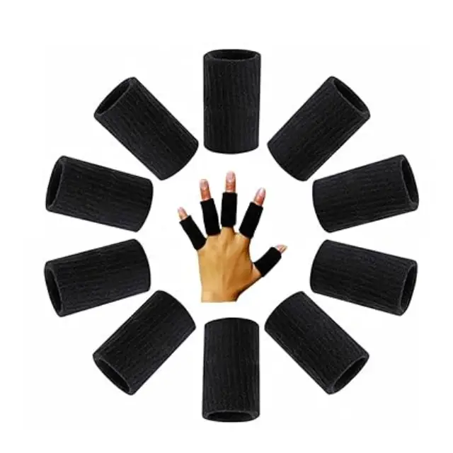 multi-pack-finger-sleeves.webp 10PCS Finger Sleeves Stretchy Finger Protector Support Sleeves - Image 1