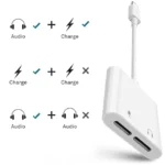 Dual Lightning Splitter Adapter for iPhone Charging & Audio - Image 3