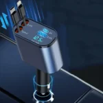 Retractable Car Charger | 4 in 1 Fast 120W Adapter UK