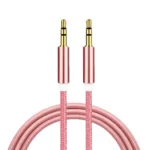 Premium 3.5mm AUX cable – Nylon Braided Gold‑Plated Audio Lead for Car, PC & stereo AUX lead UK