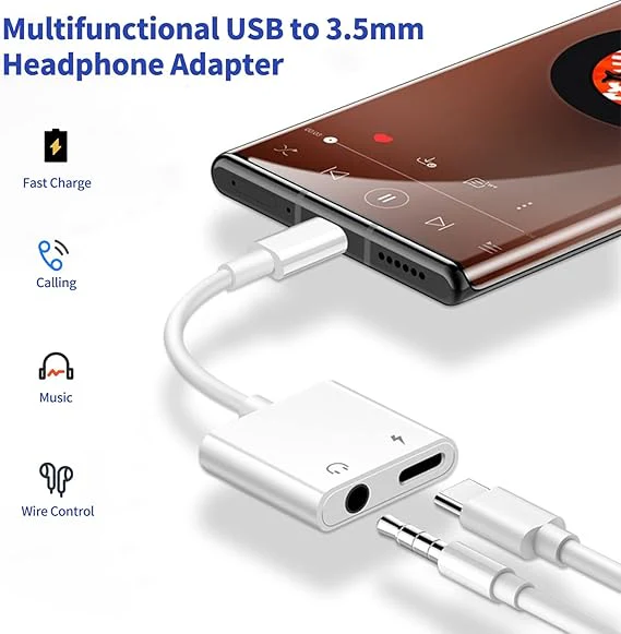 Headphone Adapter with Fast Charge